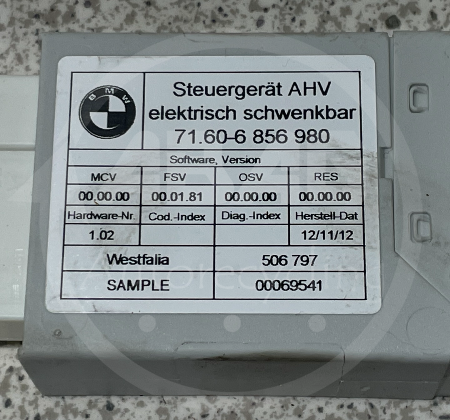 BMW X-serien X3 Anhängerkupplung Steuergerät