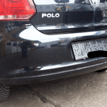 VW Polo  Stossstange Stossfänger hinten